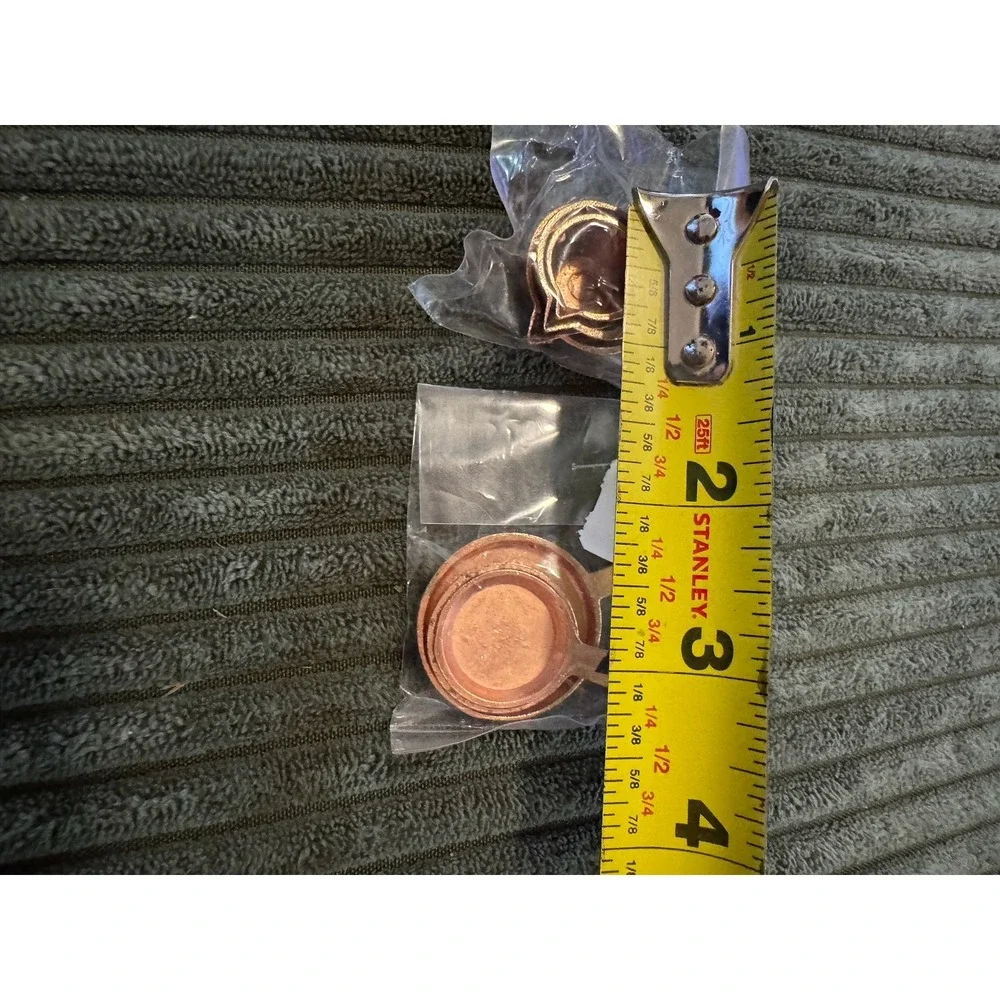 Vintage Miniature‎ Dollhouse Copper Pan Set